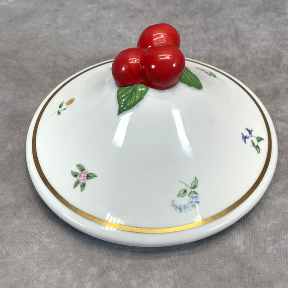 1989 Franklin Mint Le Cordon Bleu Canister "Coffee" Ceramic Lid Replacement Only - Picture 4 of 4